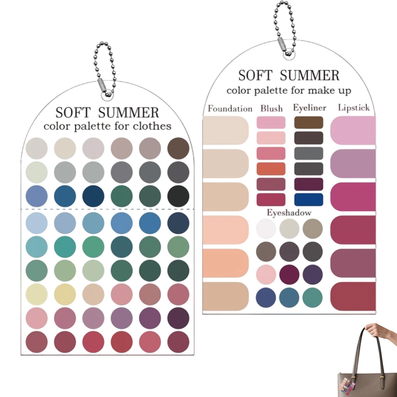 Summer Clothing Guide - 2 pz. Carte Palette Colori Estivi