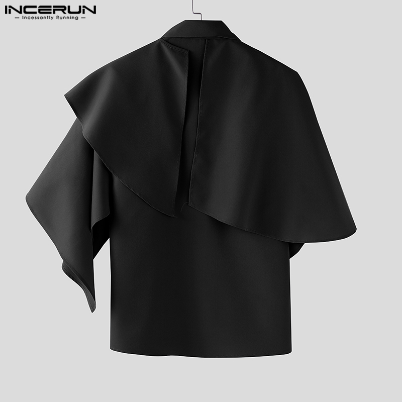 Summer Clothing Colors 2026 - INCERUN Camicia da Uomo Irregolare a