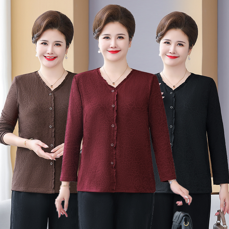 Summer Clothing For Plus Size Women - T-shirt a maniche lunghe allentata da