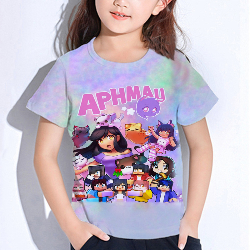 Summer Clothing Baby Boy - Aphmau Meows Cat magliette Cartoon Baby