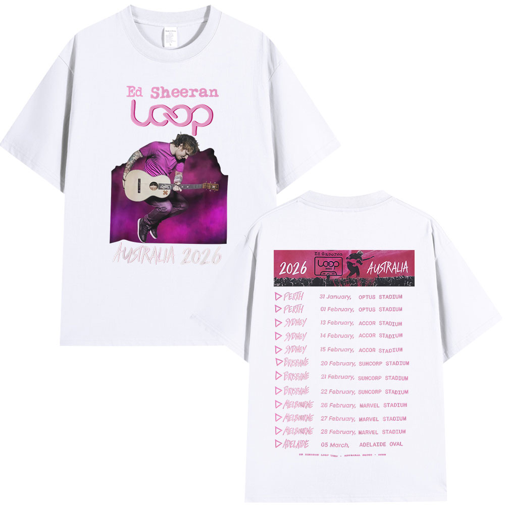 Summer Clothing Australia - Magliette Merch Ed Sheeran Loop Tour