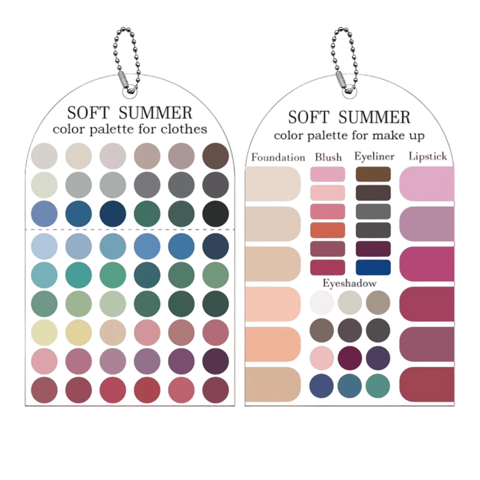 Summer Clothing Guide - 2 palette acriliche con colori estivi,