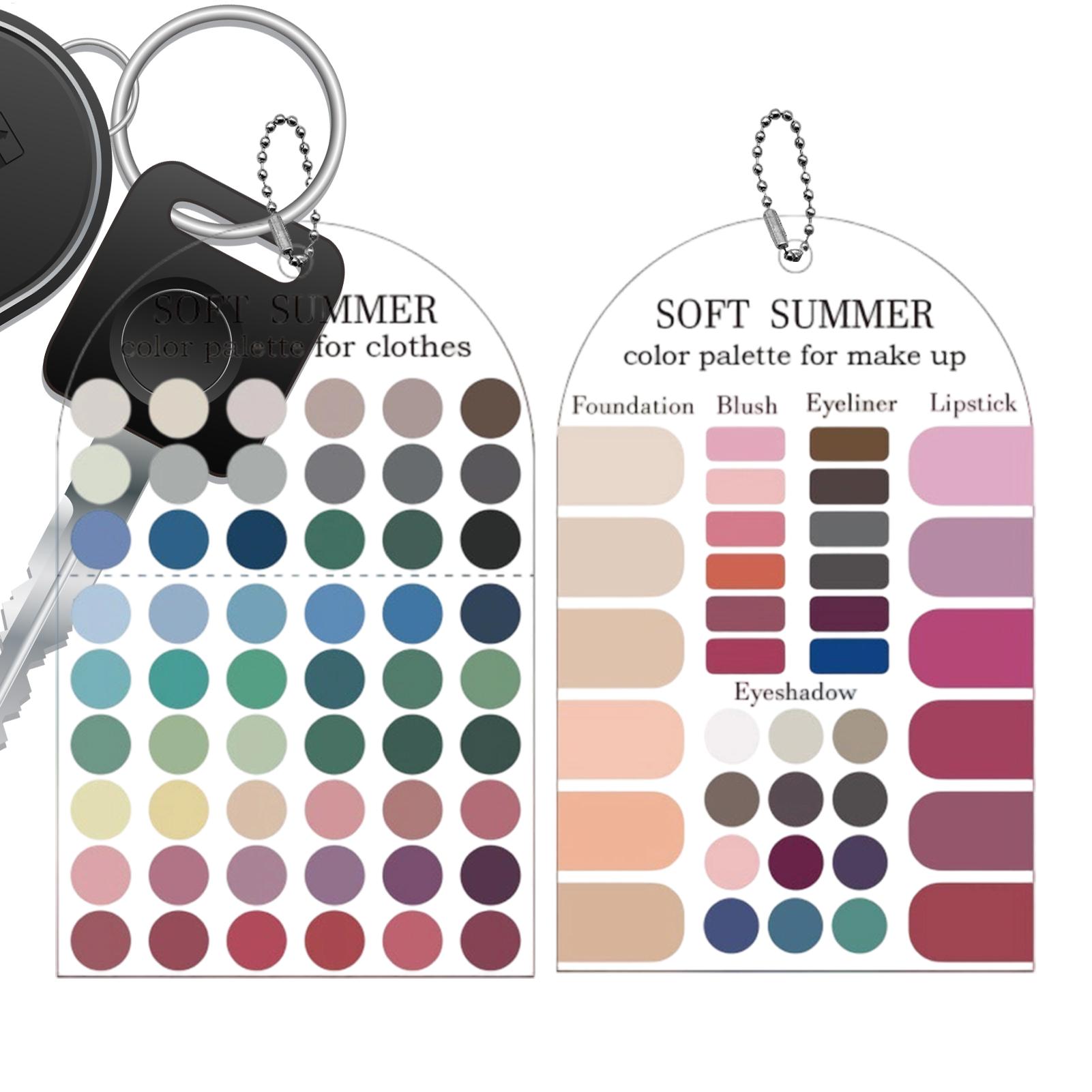 Summer Clothing Guide - Cartoncini con Palette di Colori Estivi