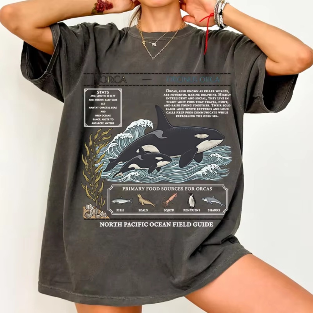 Summer Clothing Guide - Maglietta Vintage Orca Field Guide per