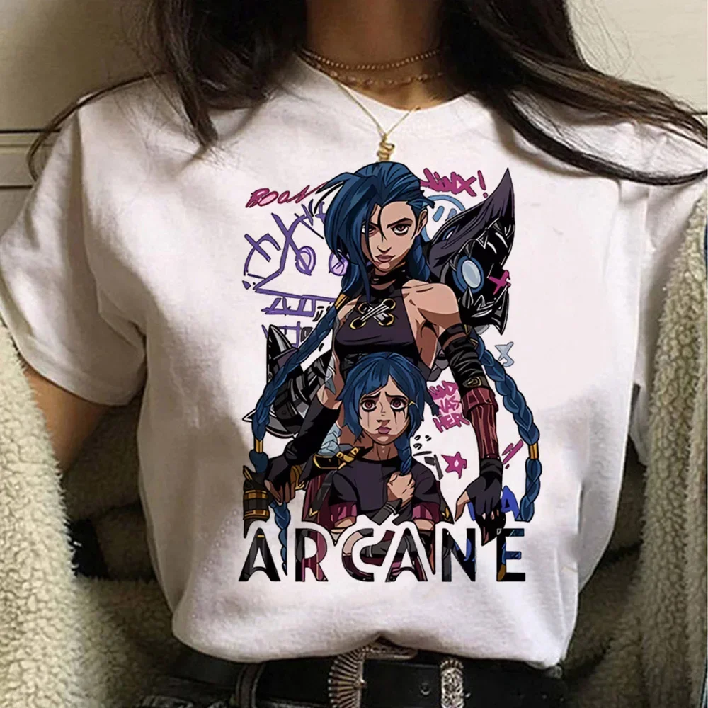 Jinx Arcane Monkey T Shirt Ani - Summer Grunge Clothing recensione e prezzo