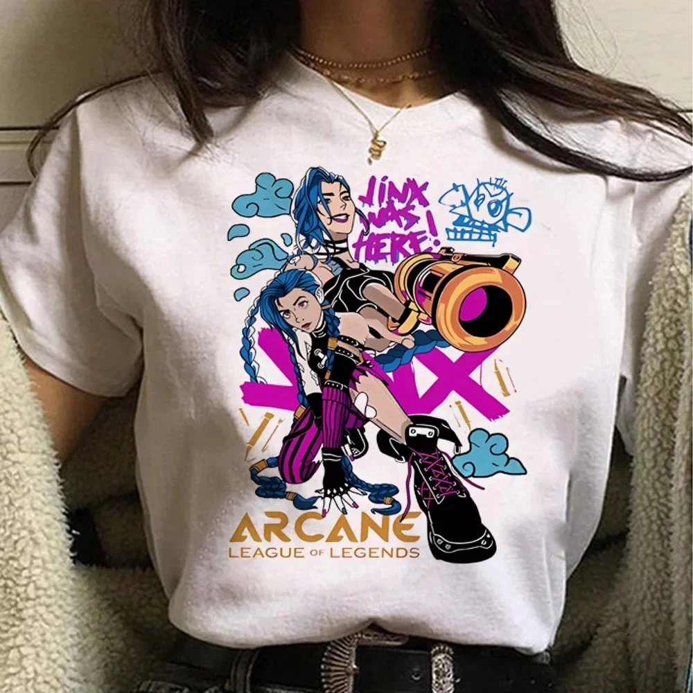 Jinx Arcane Monkey T Shirt Ani - Summer Grunge Clothing recensione e prezzo