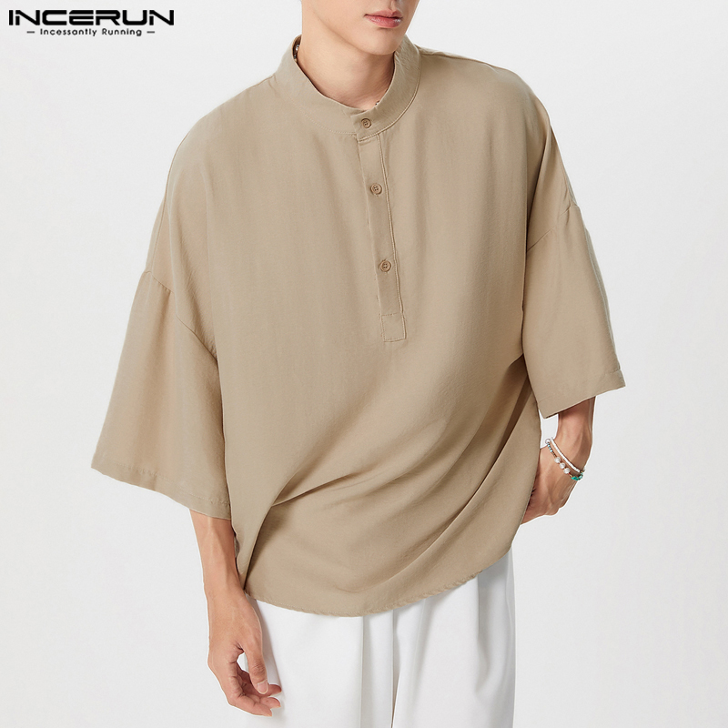 INCERUN Camicia da Uomo Tinta  - Summer Clothing Colors 2026 recensione e prezzo