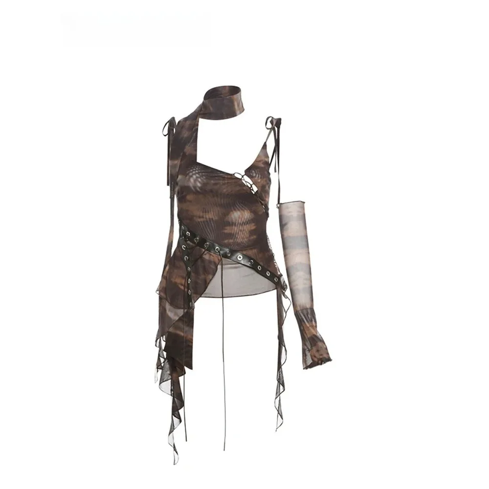 Grunge Crop Top Harajuku Canot - Summer Grunge Clothing recensione e prezzo