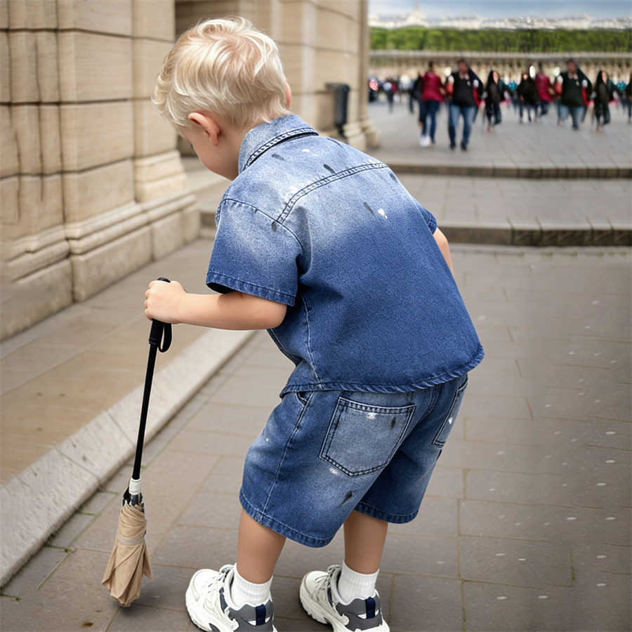 Completo Estivo in Denim alla  - Summer Clothing Drawing For Kids recensione e prezzo