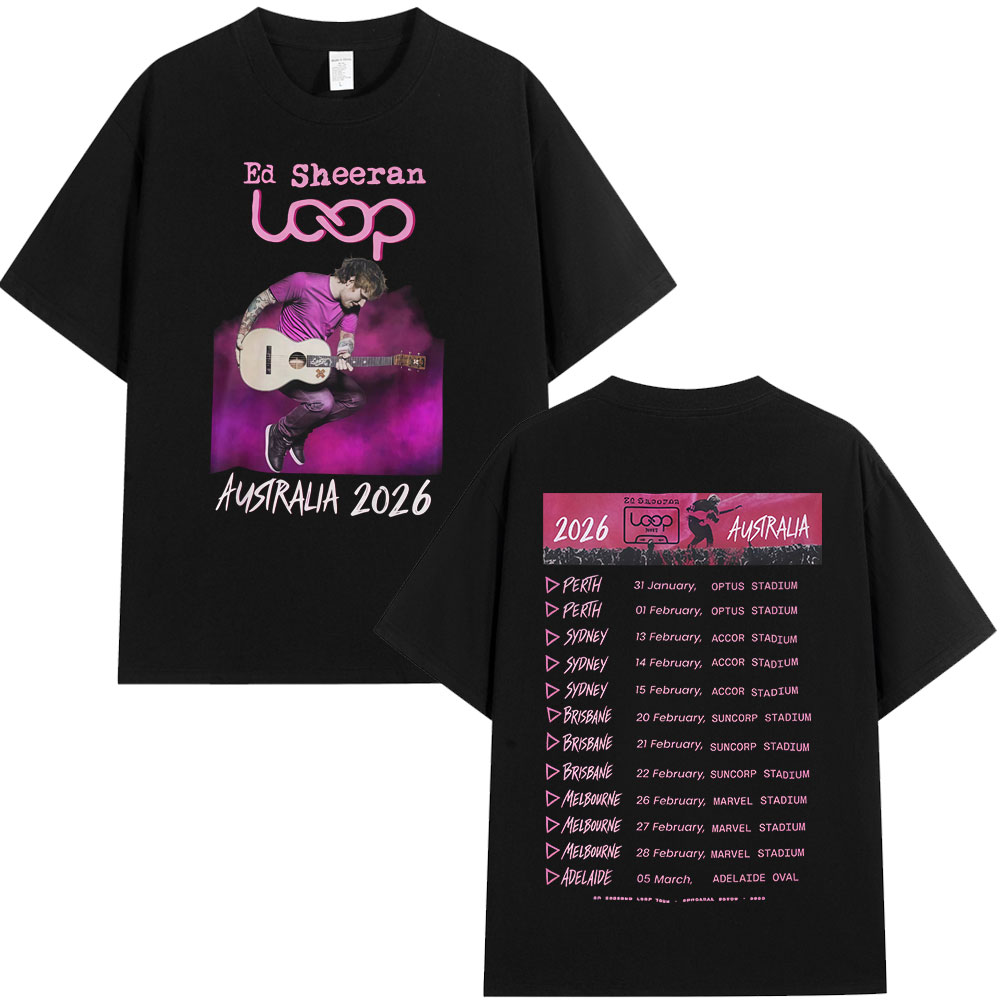 Magliette Merch Ed Sheeran Loo - Summer Clothing Australia recensione e prezzo