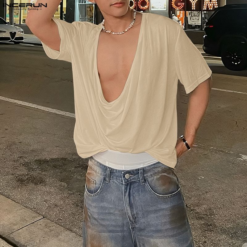 INCERUN T-shirt da uomo a tint - Summer Clothing Colors 2026 recensione e prezzo