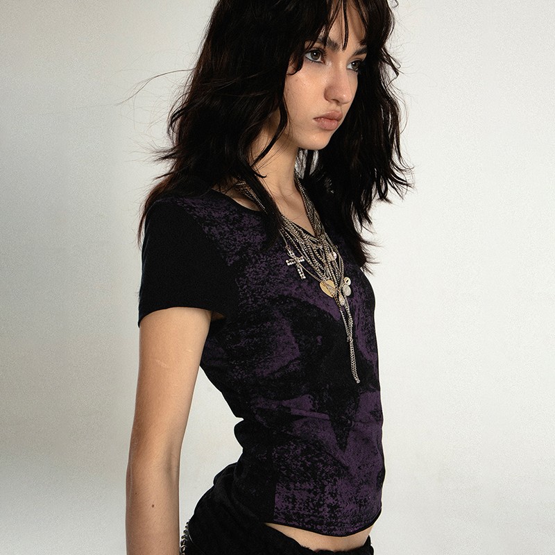 Karrcat Trashy Y2k Crop Top Gr - Summer Grunge Clothing recensione e prezzo