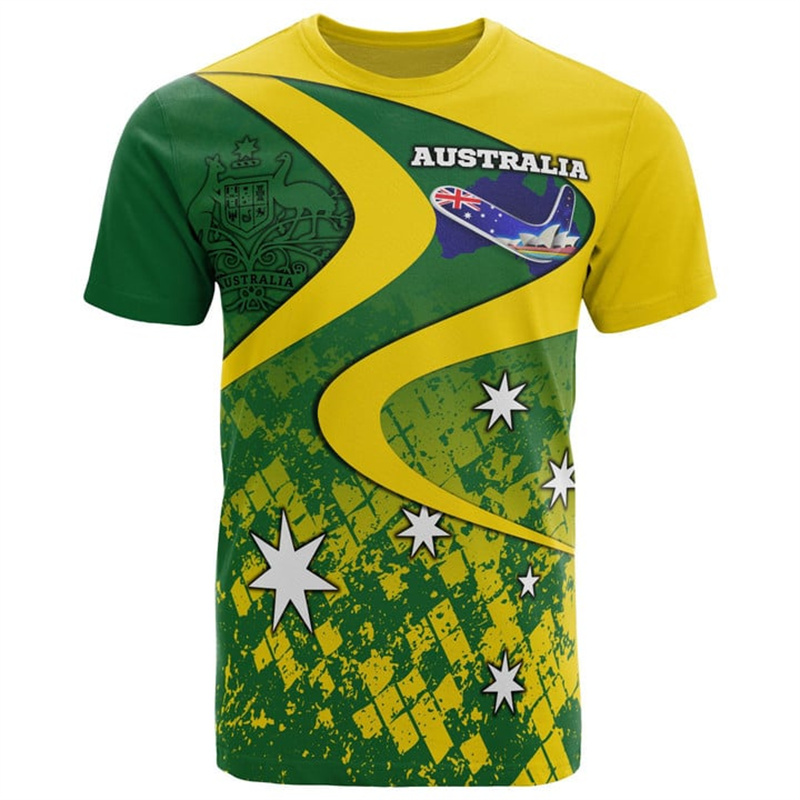 3D Print Australia Flag maglie - Summer Clothing Australia recensione e prezzo