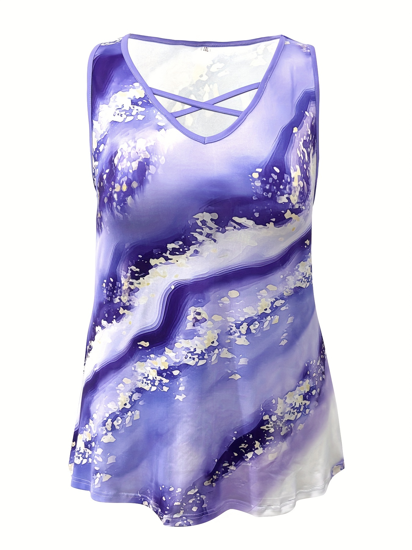 Canotta con stampa in marmo ta - Summer Clothing For Plus Size Women recensione e prezzo